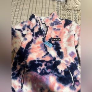 Varsity cheer fluffy jacket